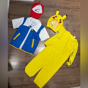 Kids Pikachu Costume Set with Blue Vest